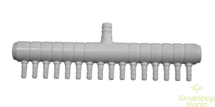 Plastic coupler for air and water with 16 outputs