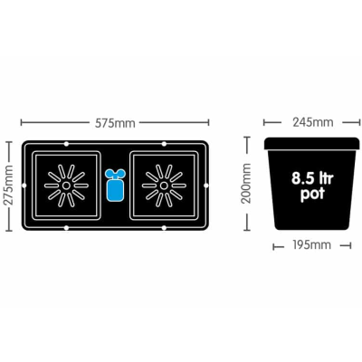 Easy2Grow 24 mit 225L Tank - Hydroponiksystem