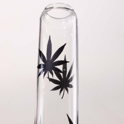 Black Leaf Icebong Black – Eisbong aus Glas