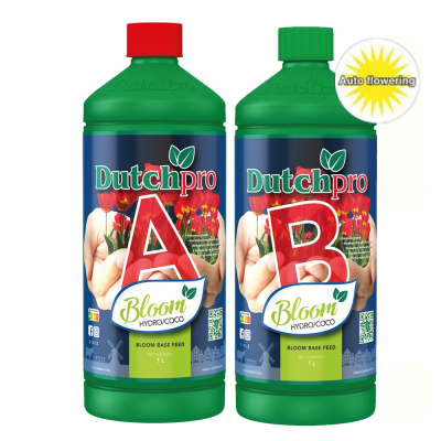 Original AUTO Hydro-Coco Bloom A+B 1L Основен Минерален Тор за Цъфтеж-1L