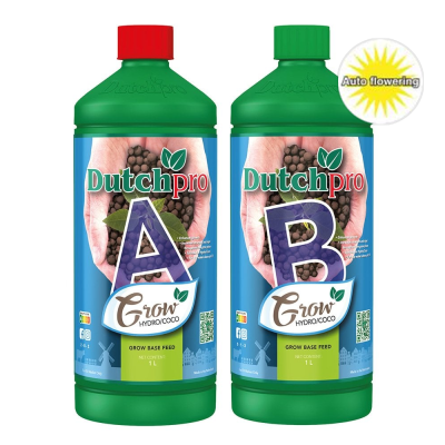 Original AUTO Hydro-Coco Grow  A+B 1L - Основен Минерален Тор за Растеж