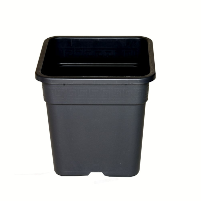 Квадратна черна саксия 25L - 325x325x335mm