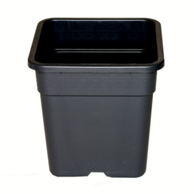 Квадратна черна саксия 18L - 305x305x305mm