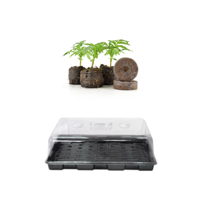 Neptune Setzling-Set – Gewächshaus, Tablett mit 104 Torfblocknestern
