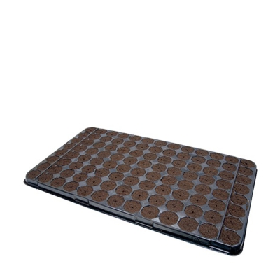 Тава със 104 гнезда и торфови блокчета