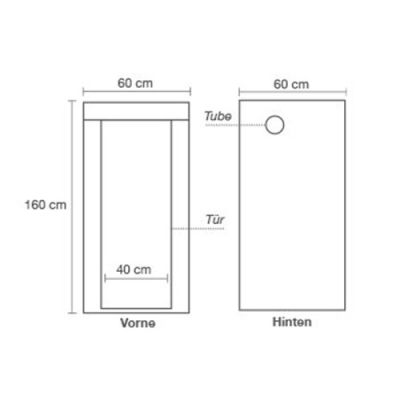 HOMEbox Ambient Q60+ 60x60x160cm  