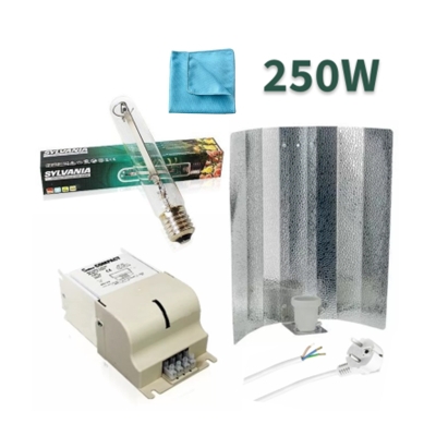 Sylvania 250W  - комплект осветление за оранжерия + подарък почистваща кърпа за рефлектори и лампи 