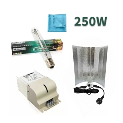 Sylvania 250W - κιτ φωτισμού θερμοκηπίου + δωρεάν πανί καθαρισμού για ανακλαστήρες και λάμπες