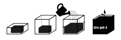 Ugro pot 4L - coco brick