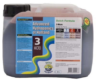 Dutch Formula 3 Micro 5L - ιχνοστοιχεία