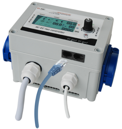 GSE controller AC-EC LCD fan controller for 2fans 2x5A