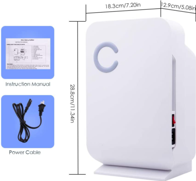 TOMAX Mini Dehumidifier - 1.3L - 23m2 - Ultra-Quiet